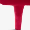 Pouf in velluto Casquet Ecological Red Passion