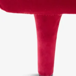 Pouf in velluto Casquet Ecological Red Passion
