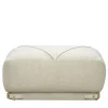 Pouf Leisure in velluto bogardine bianco di Lorenza Bozzoli