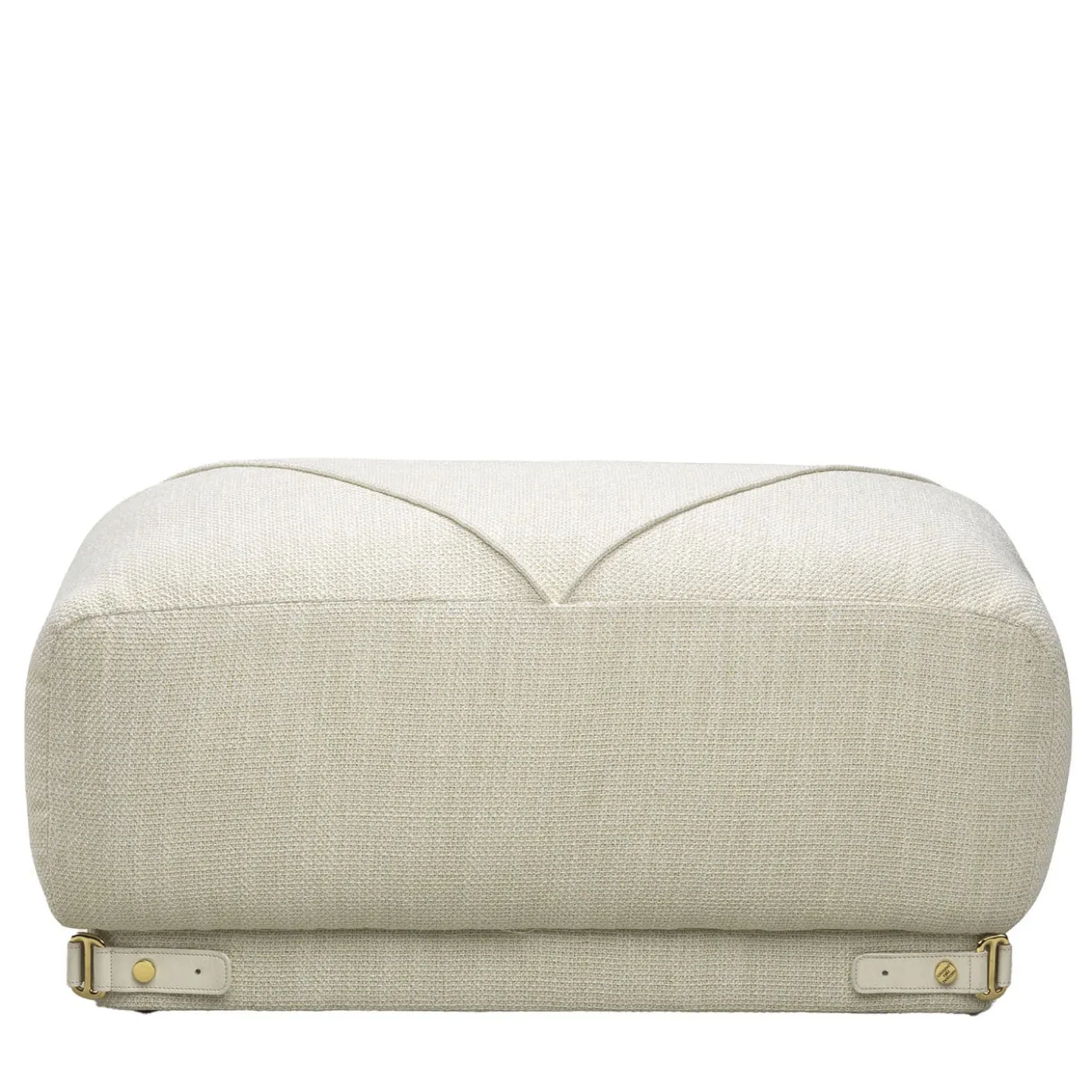 Pouf Leisure in velluto bogardine bianco di Lorenza Bozzoli