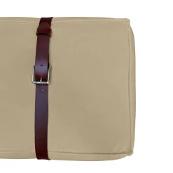 Pouf Lungo Docker in Velluto Beige