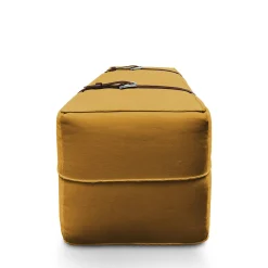 Pouf lungo Docker in velluto giallo oro