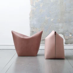 Pouf Mao Rosa Chiaro di Viola Tonucci
