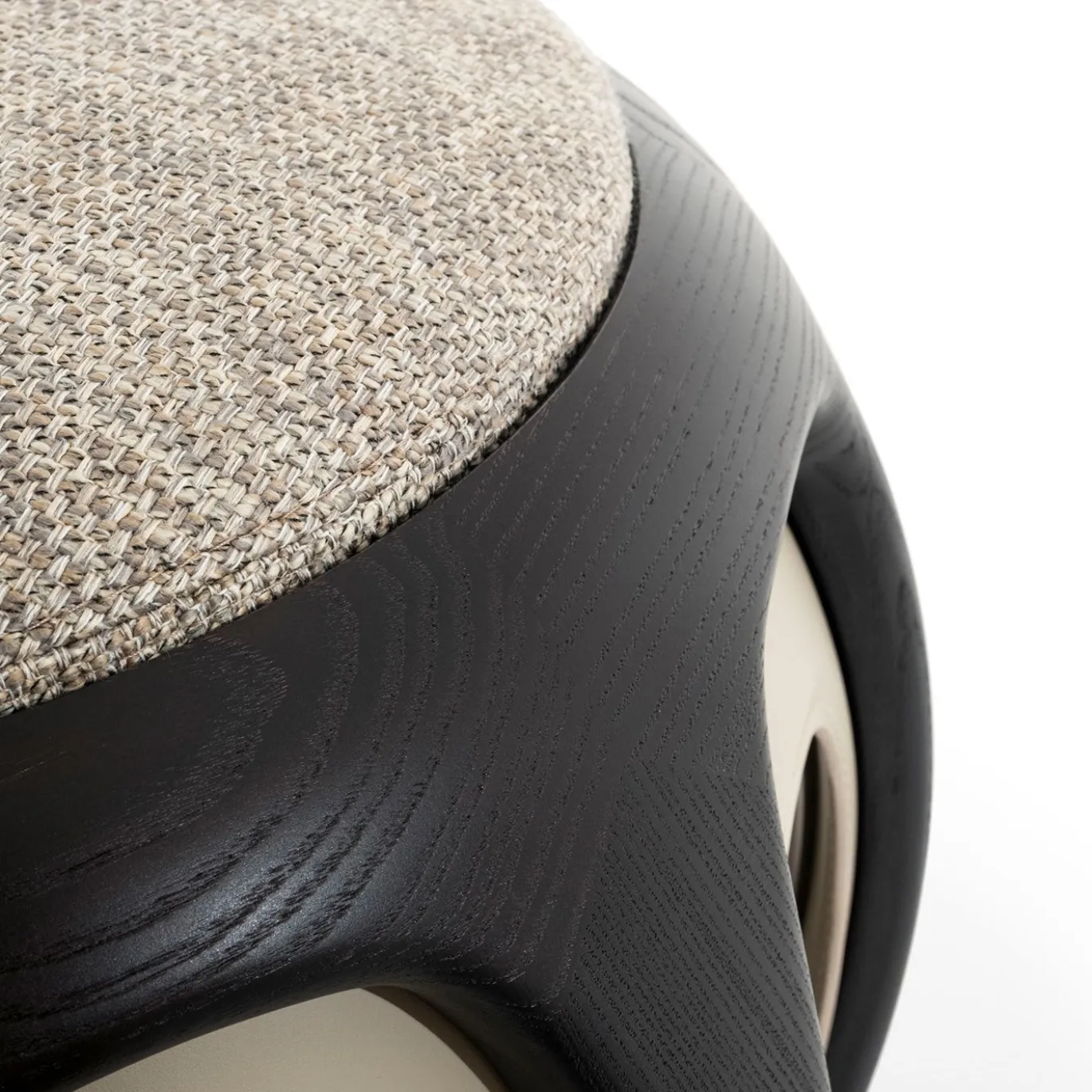 Pouf marrone e beige Yuan