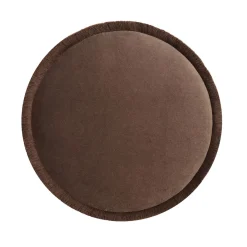 Pouf marrone tono su tono