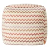 Pouf Morbido Cubico da Esterno Capri in Toni Rossi e Rosa
