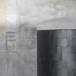 Pouf nero Mastio