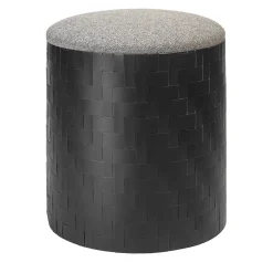 Pouf nero Mastio