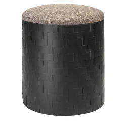 Pouf nero Mastio