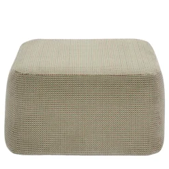 Pouf Nuda grigio a taglio quadrato di Simone Micheli