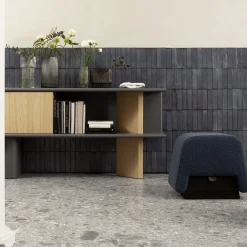 Pouf Onigiri Blu Denim