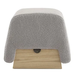 Pouf Onigiri grigio perla