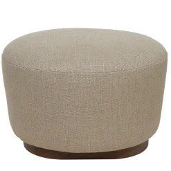 Pouf ovale beige Spot
