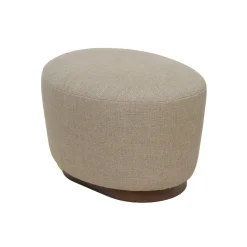 Pouf ovale beige Spot
