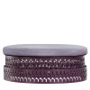 Pouf ovale Trame Purple
