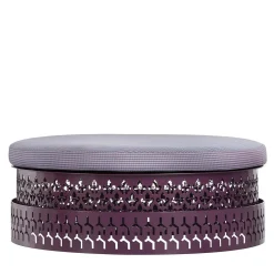 Pouf ovale Trame Purple