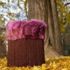 Pouf Patchwork Fuxia #1 di Lorenza Bozzoli
