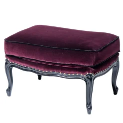 Pouf Pauline in Velluto Bordeaux