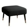 Pouf Pauline Tea in tessuto nero