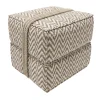 Pouf per esterni Docker in tessuto bublè chenille beige