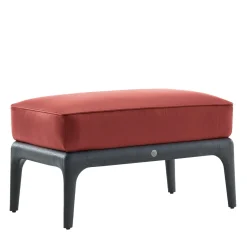 Pouf per sedia occasionale in pelle
