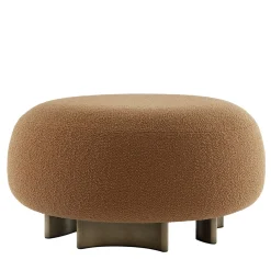 Pouf Punto e Virgola color caramello