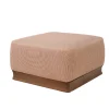 Pouf quadrato a righe Paris