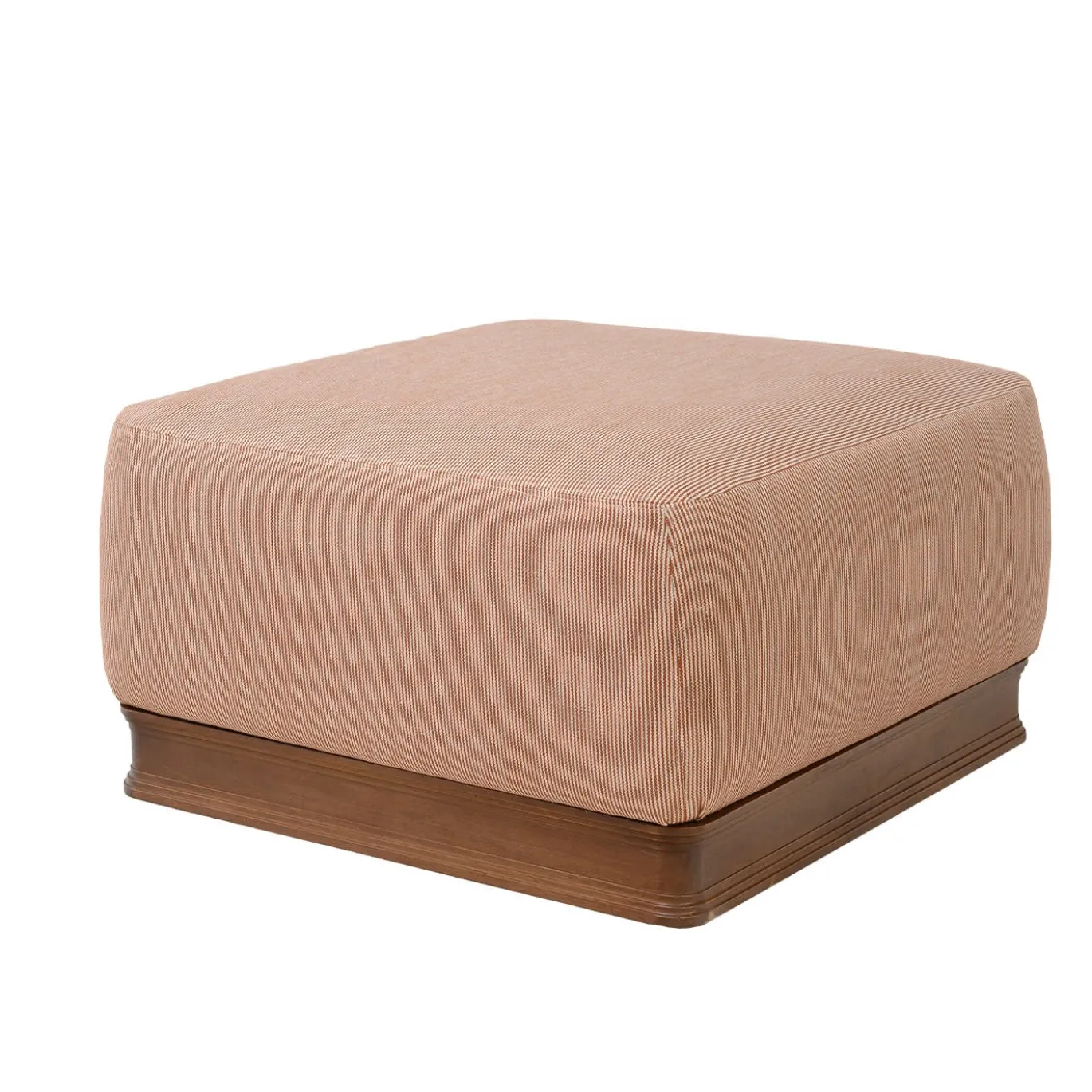 Pouf quadrato a righe Paris