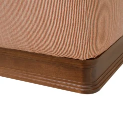 Pouf quadrato a righe Paris