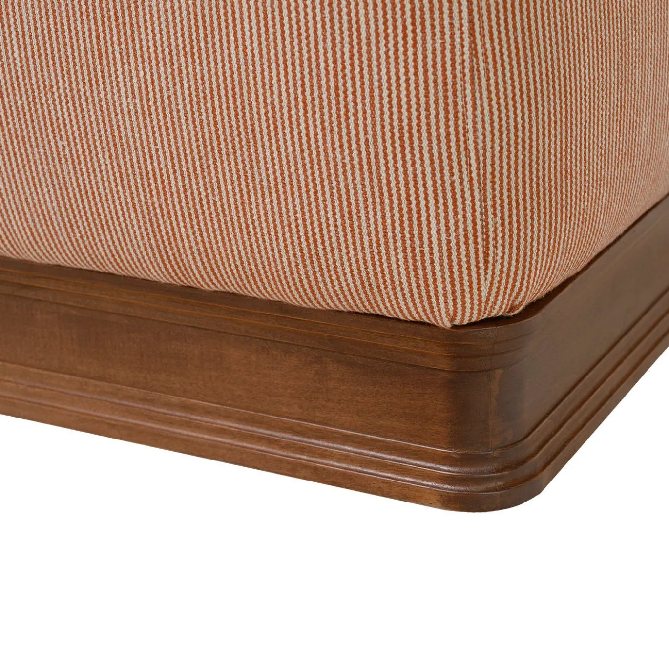 Pouf quadrato a righe Paris