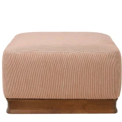 Pouf quadrato a righe Paris