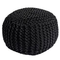 Pouf quadrato in&outdoor Alyssa black