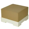 Pouf quadrato Kajal beige
