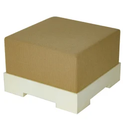 Pouf quadrato Kajal beige