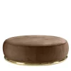 Pouf rotondo marrone Abbracci di Lorenza Bozzoli