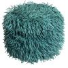 Pouf rotondo Porcupine turchese