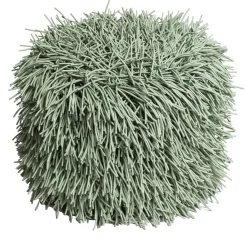 Pouf rotondo Porcupine verde salvia