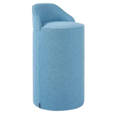 Pouf Sella Alto Azzurro