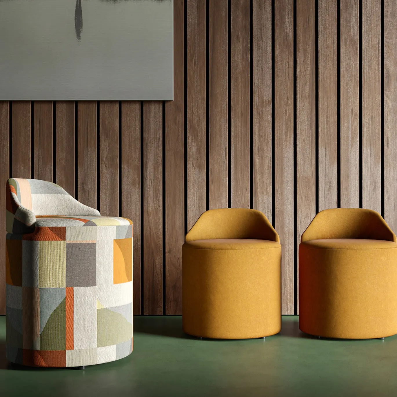 Pouf Sella Low Orange