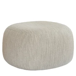 Pouf Stone in tessuto grigio chiaro