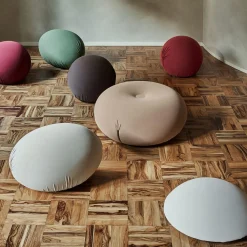 Pouf Tatino in tessuto tecnico bordeaux