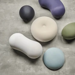 Pouf Tato Bonbon in tessuto tecnico bianco