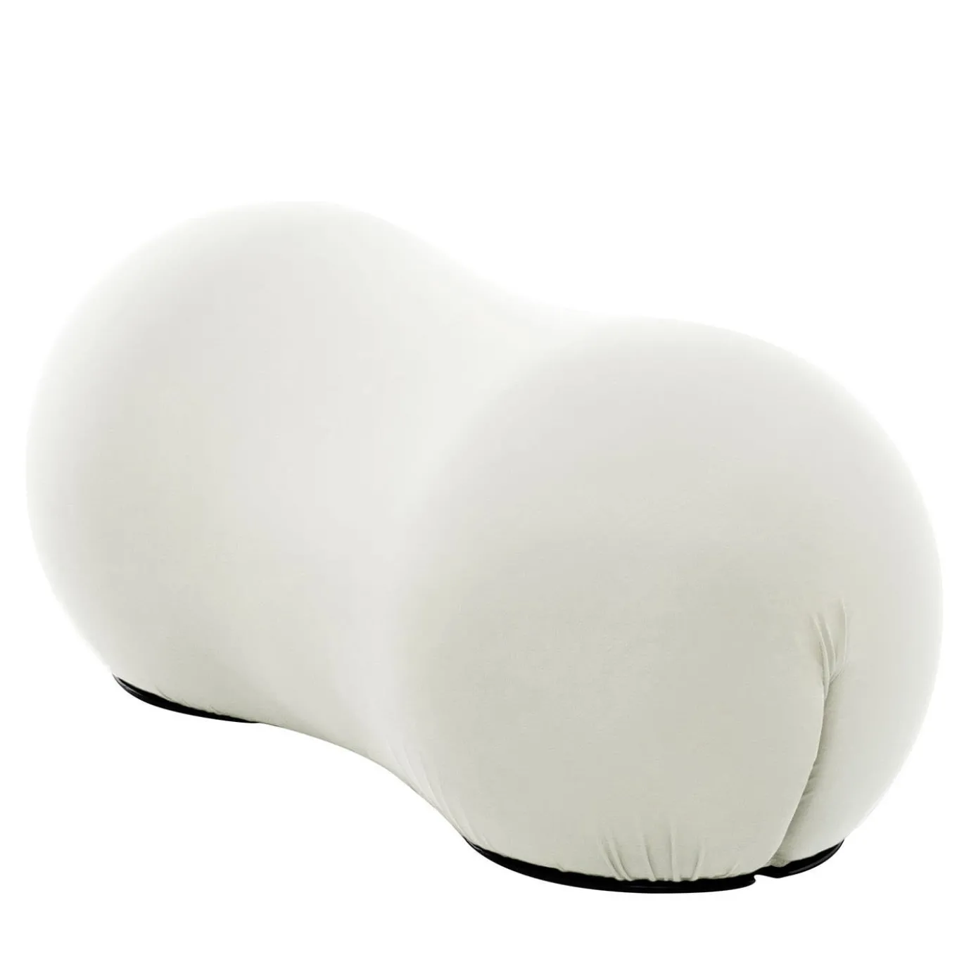 Pouf Tato Bonbon in tessuto tecnico bianco