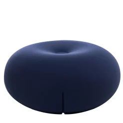 Pouf Tatone in tessuto tecnico blu