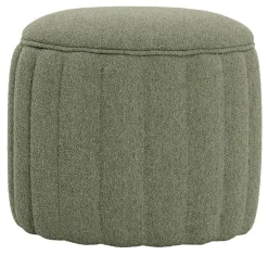 Pouf Togo in tessuto verde