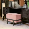 Pouf Vanity Hanami in Velluto Rosa