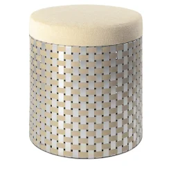 Pouf Vesta Optical Gold