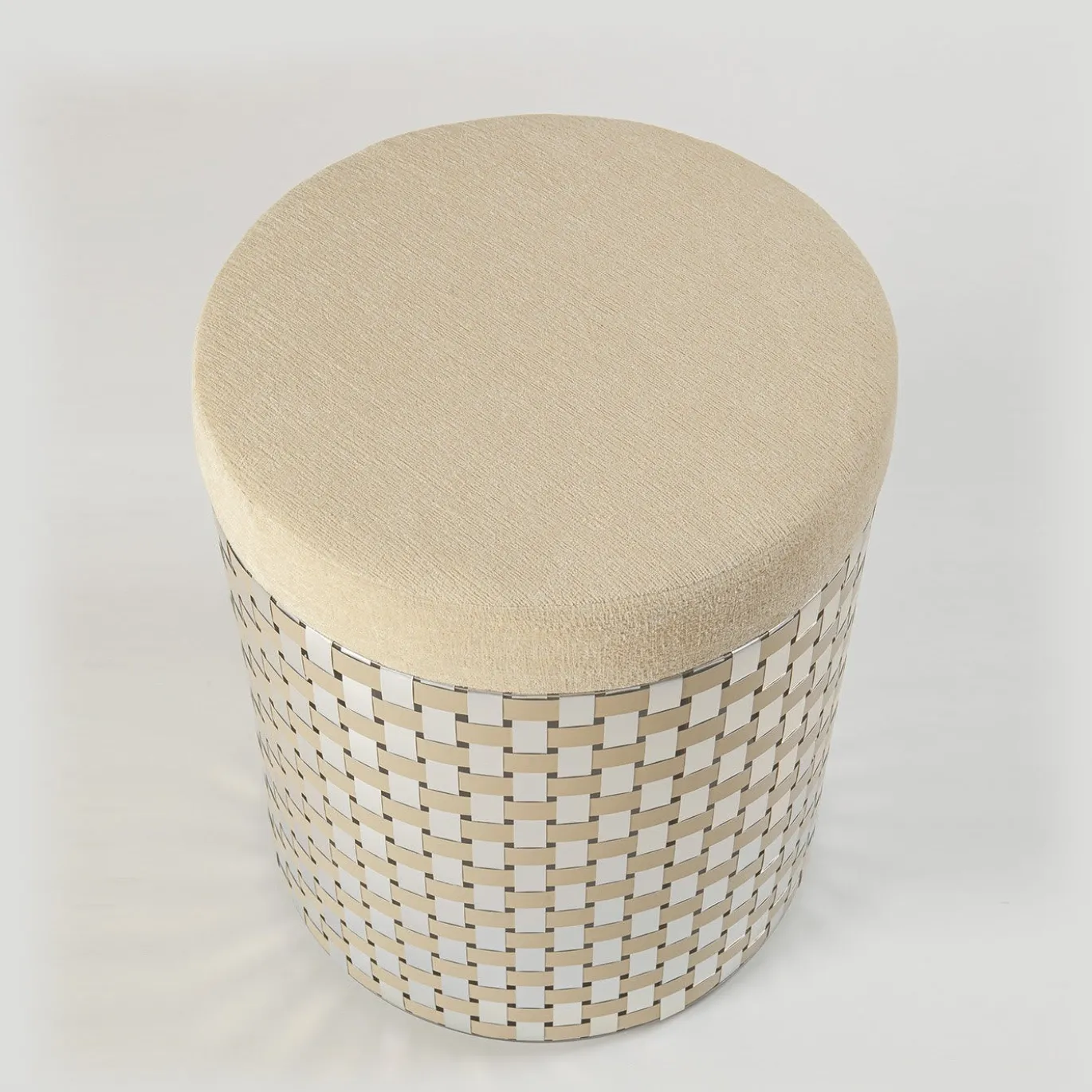 Pouf Vesta Optical Gold