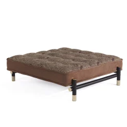 Pouf Woodstock marrone