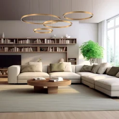 4- Profilo Progetto 3 LEV Lampadario in oro satinato